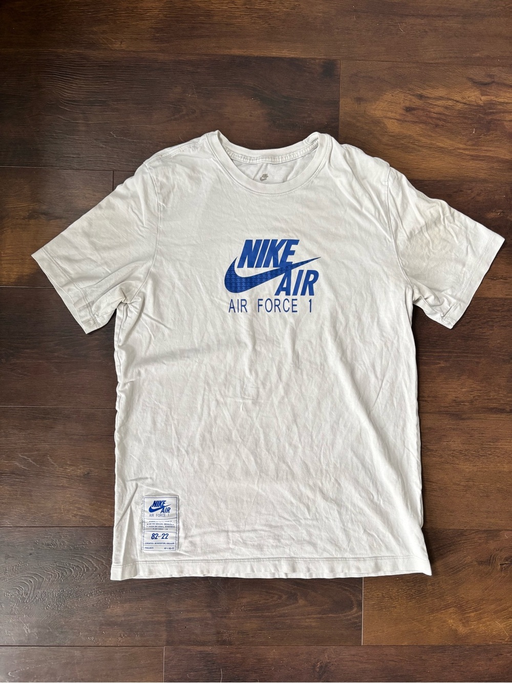 Nike Air‎ Force 1 82-22 White Graphic Tee Men’s L